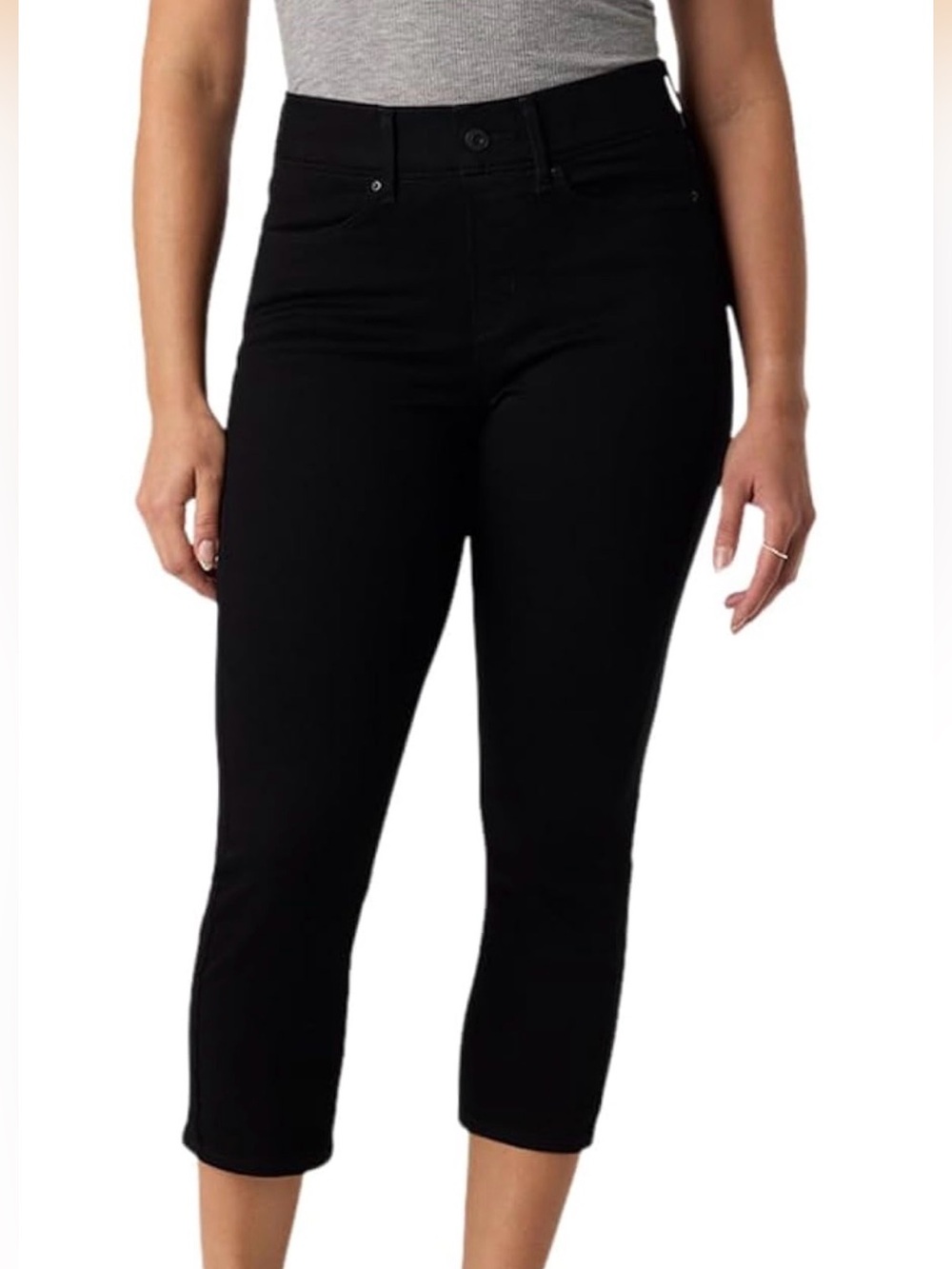 Black High-Rise Crop Women’s Jeans